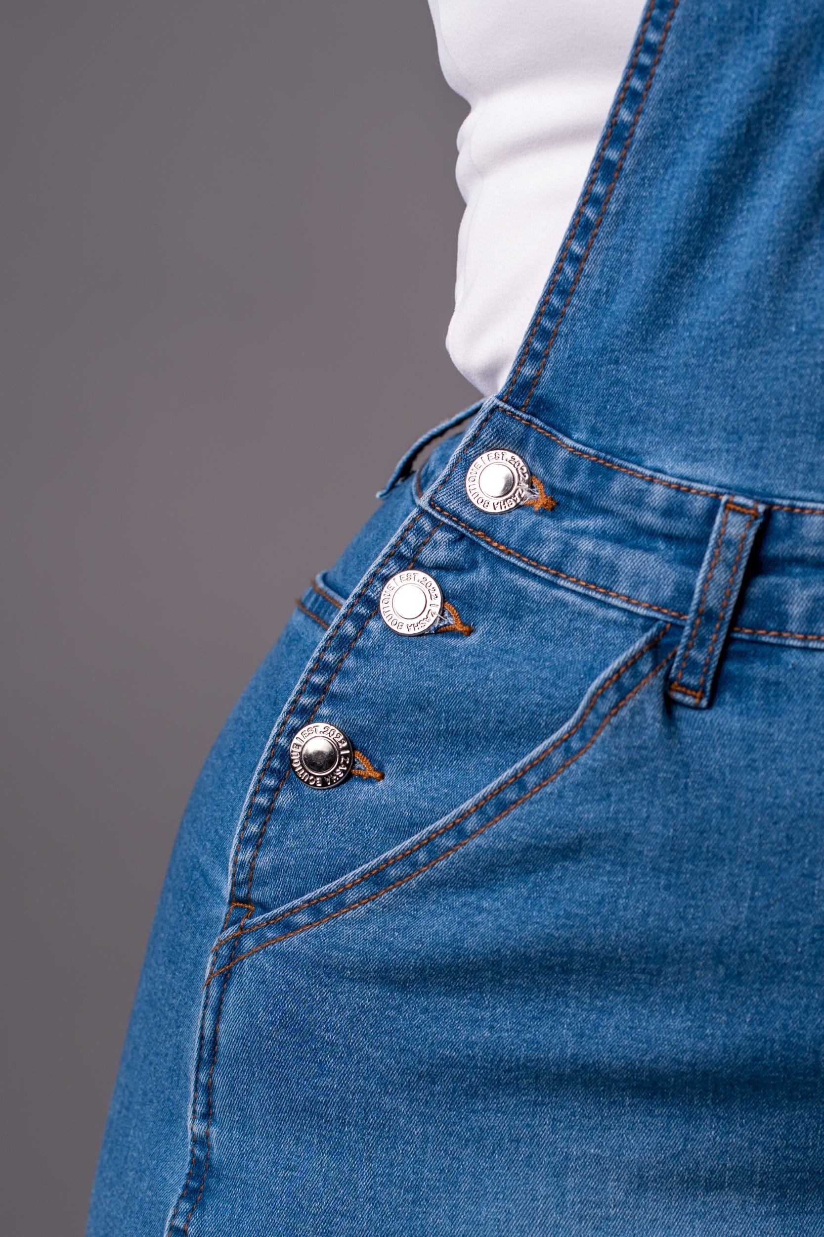 Classic Denim Overall Dress - Midi OVERALL