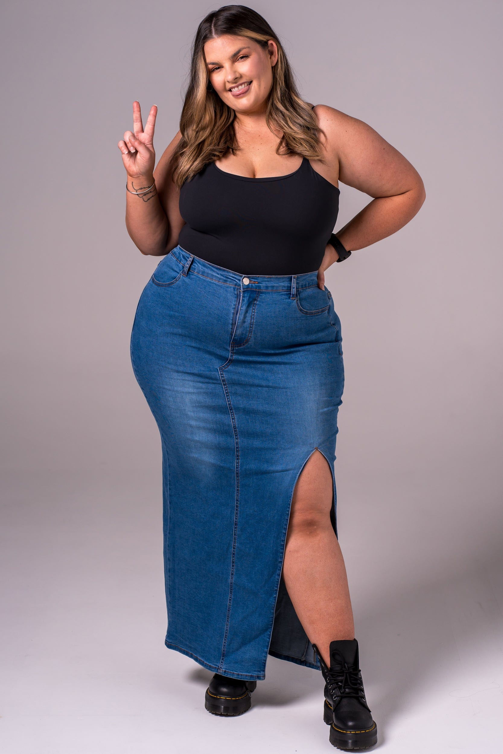 Classic Denim Skirt - Maxi SKIRT