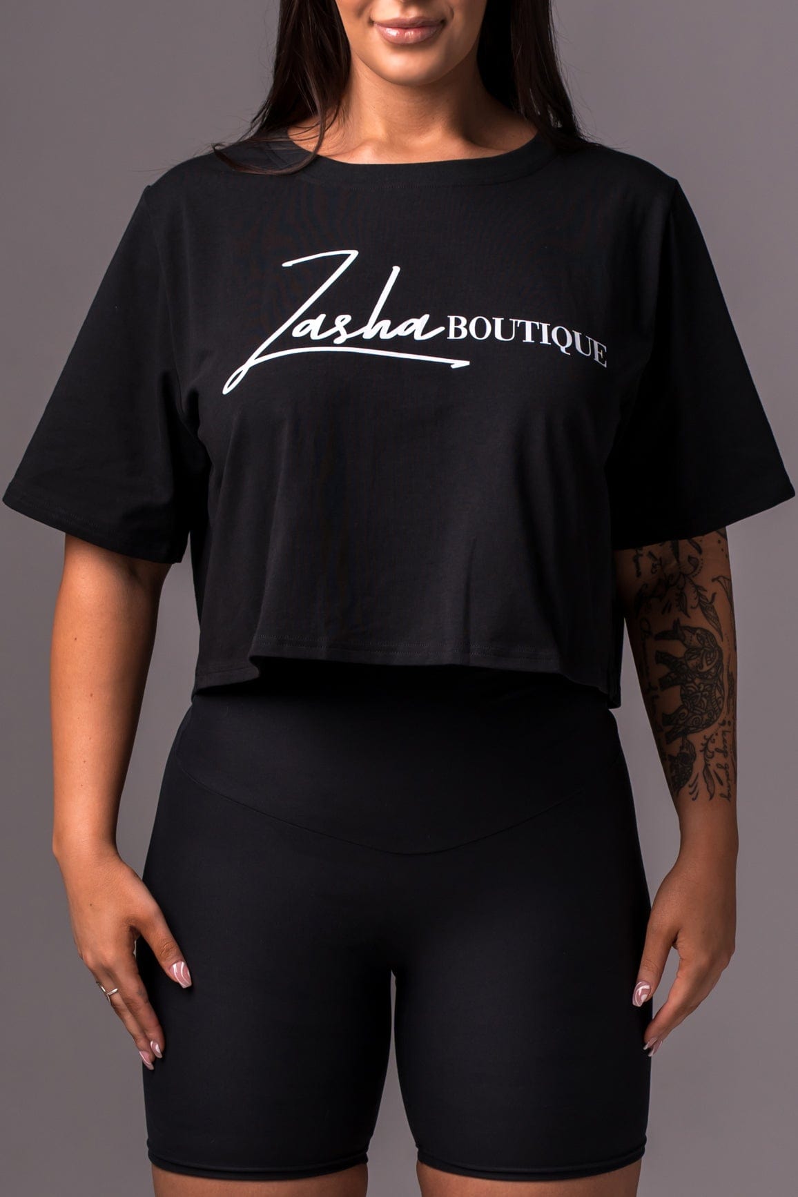 Zena - Zasha Oversized Cropped T-Shirt CROPPED TSHIRT