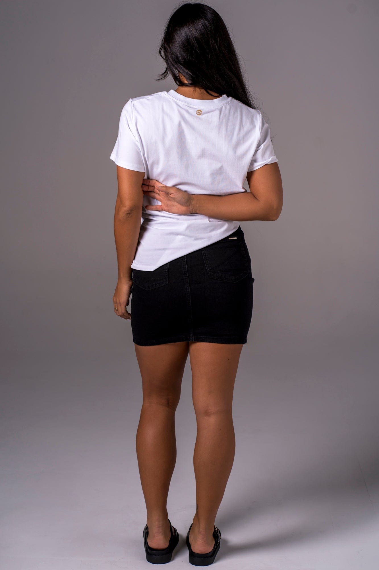 Black Denim Skirt - Mini SKIRT