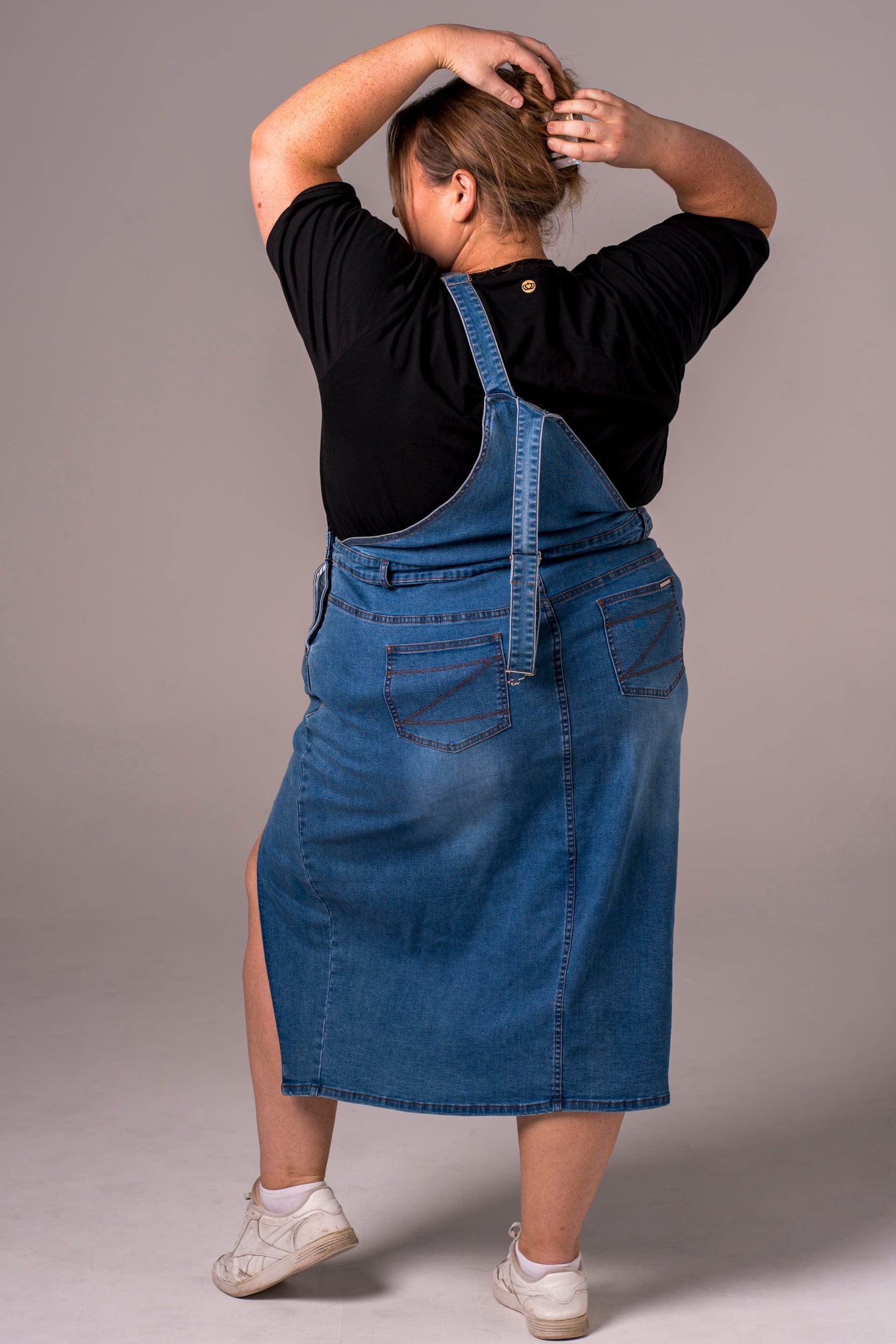 Classic Denim Overall Dress - Midi OVERALL