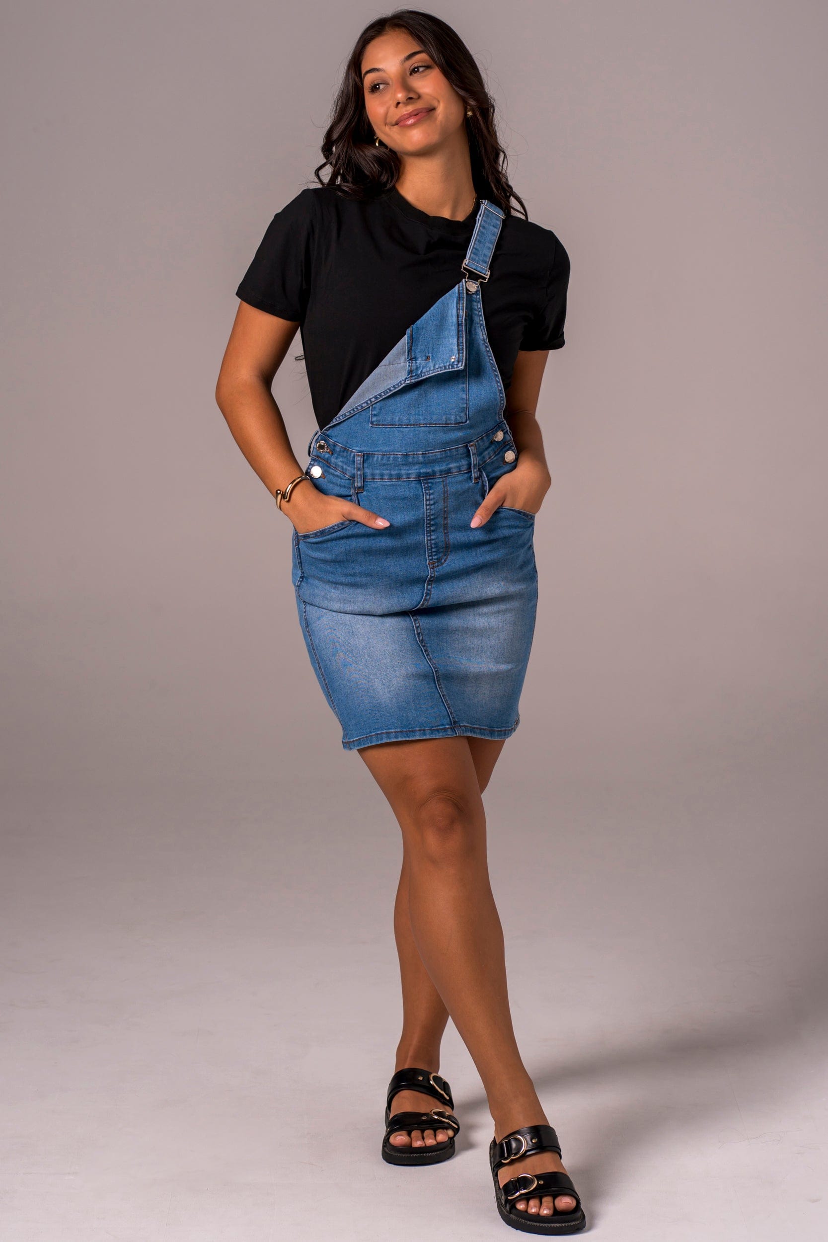 Classic Denim Overall Dress - Mini OVERALL