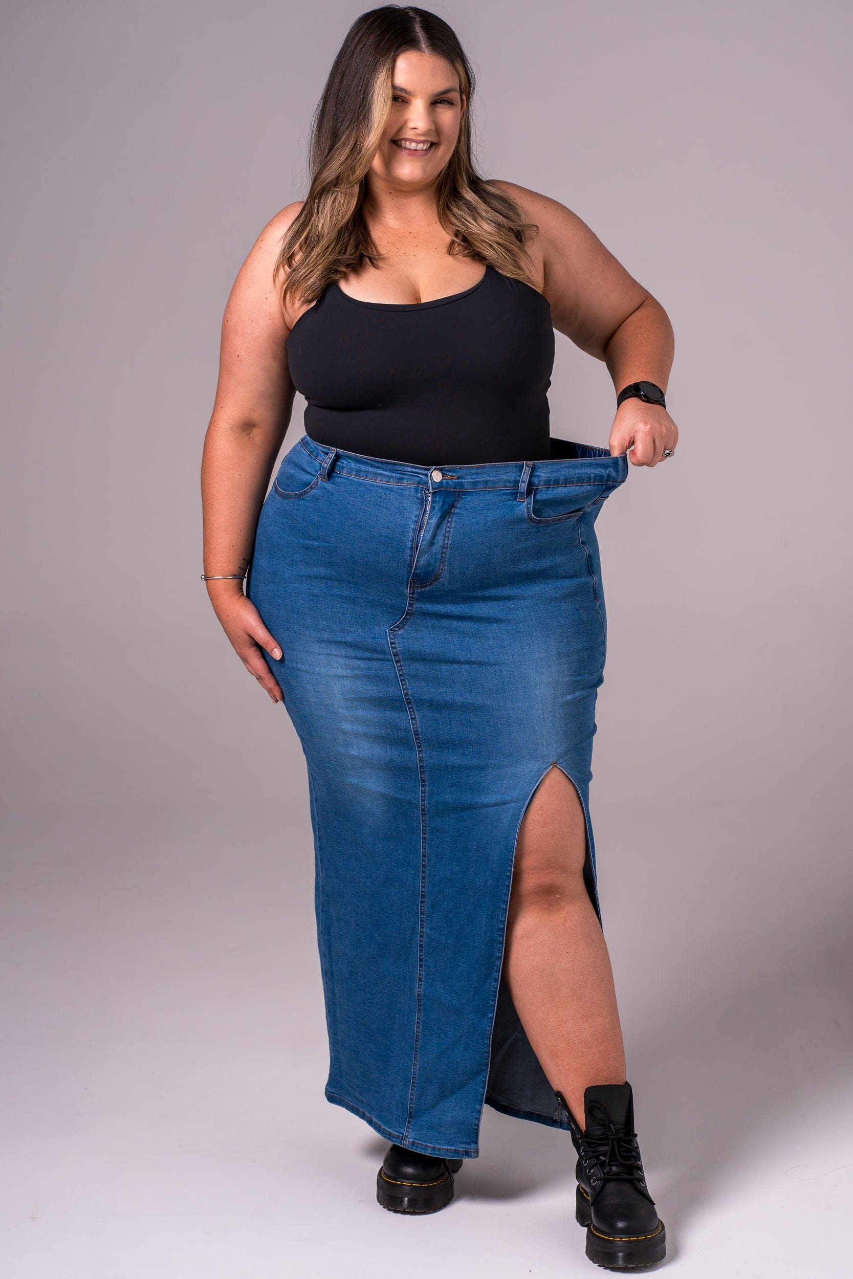 Classic Denim Skirt - Maxi SKIRT