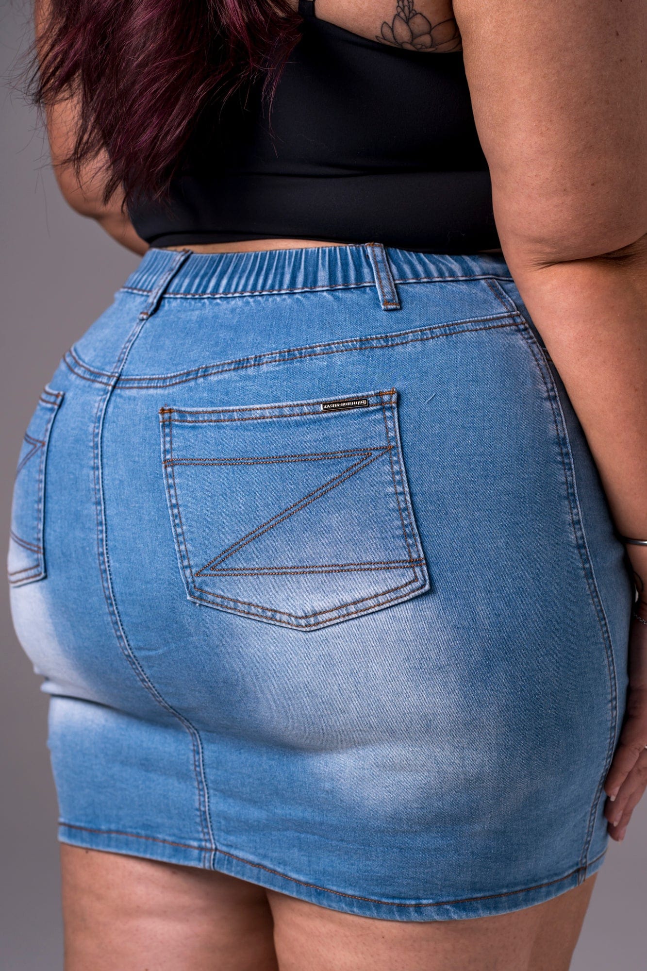 Light Denim Skirt - Mini SKIRT
