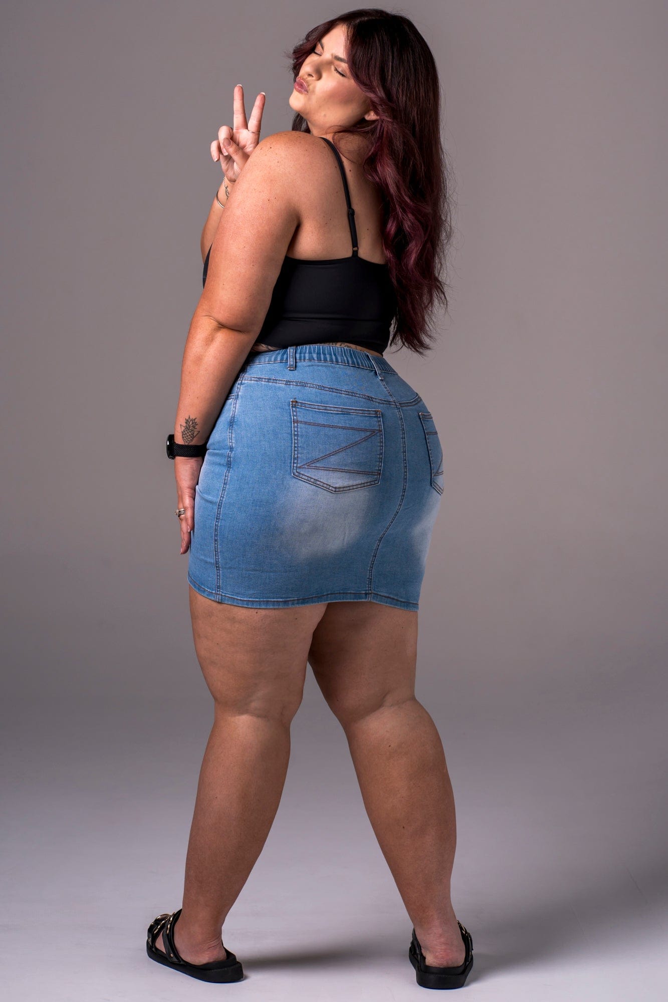 Light Denim Skirt - Mini SKIRT
