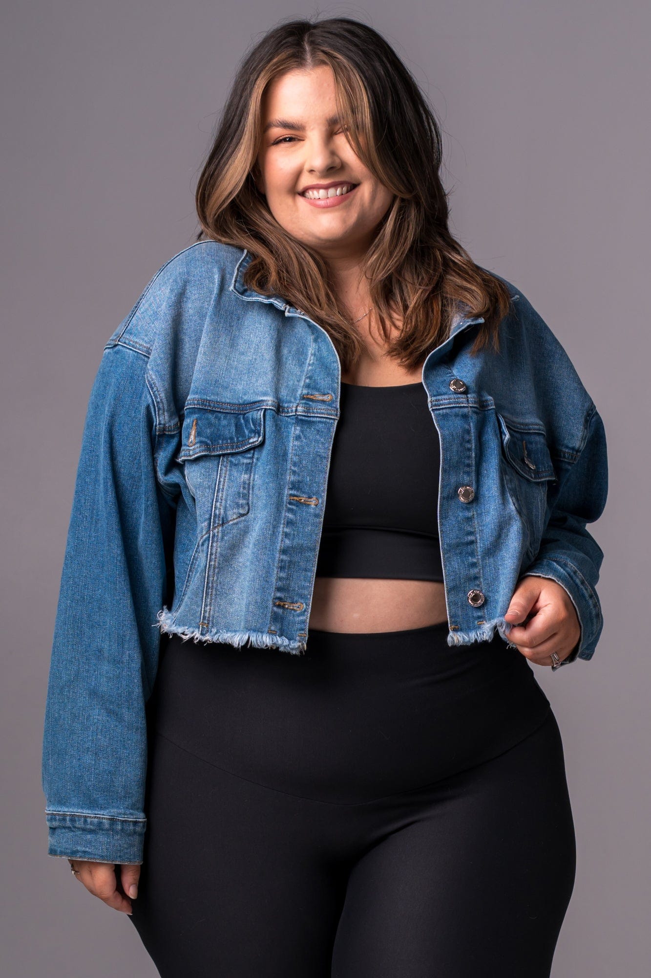 Zena - Oversized Cropped Jacket CROPPED JACKET